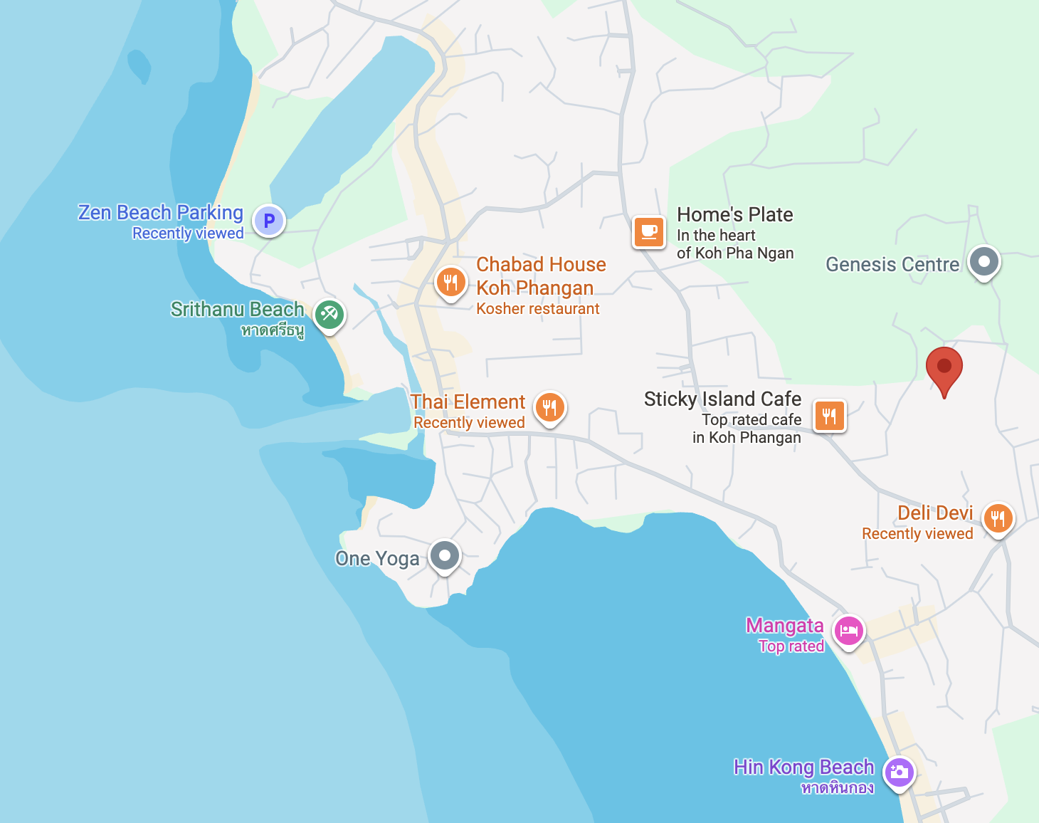 Koh Phangan location map