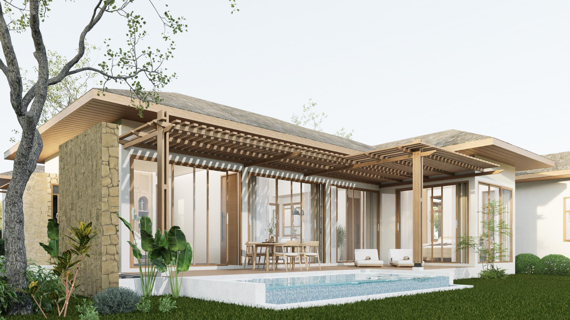 Private pool villa exterior, Palmera Tropical
